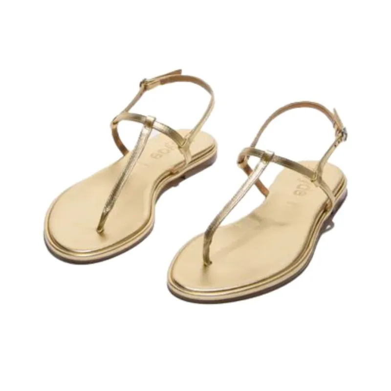 Aeyde Nala One Strap Sandals Women's Gold-2