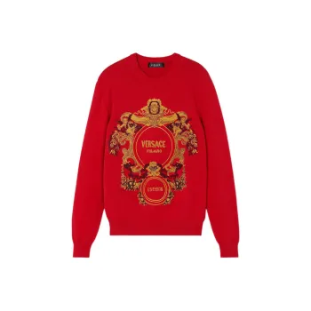 VERSACE Sweaters Men Red