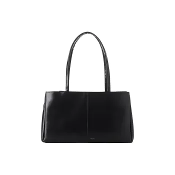 SQUARE Line Cow Leather Shoulder Bag Large Size Women's Multicolor