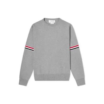 THOM BROWNE Rwb Striped Crewneck Sweatshirt
