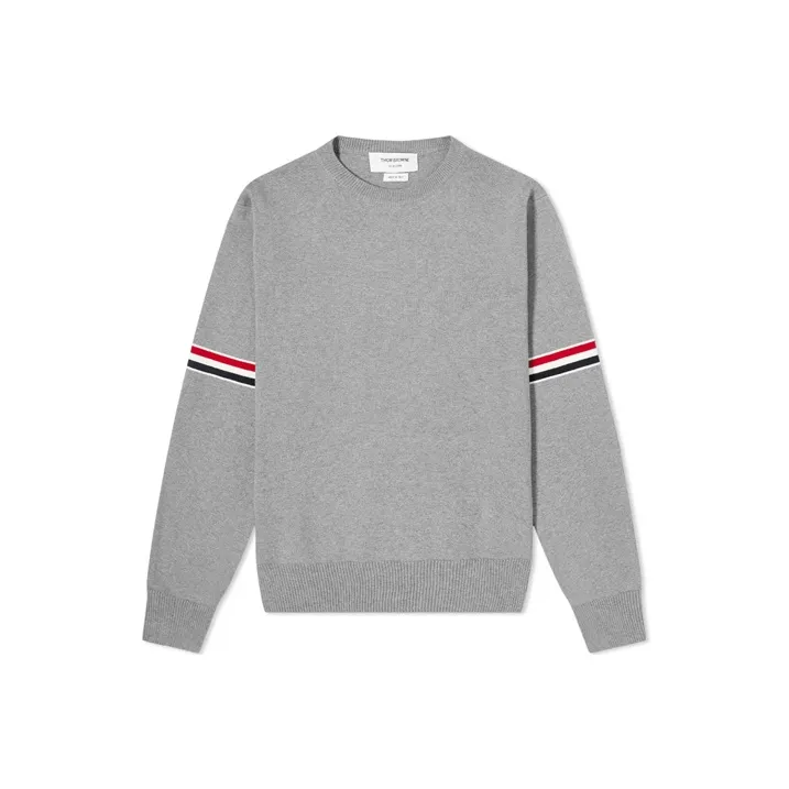THOM BROWNE Rwb Striped Crewneck Sweatshirt-0
