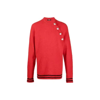 BALMAIN Cashmere Sweaters Men Red