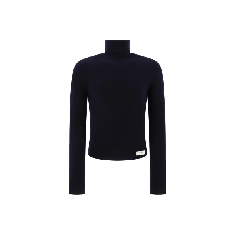 Balmain Hair Turtleneck Knitted Top-0