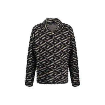 VERSACE La Greca Sweaters Men Green