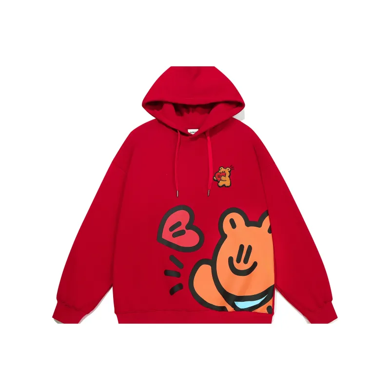 Guuka Bear Embroidered Hoodie Unisex-32