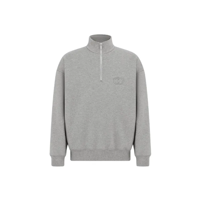 DIOR High Neck Zip Detailed Sweatshirt-0