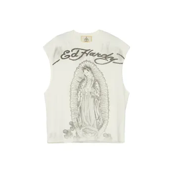 Ed Hardy Tank Tops Men Ivory White E1OBM017