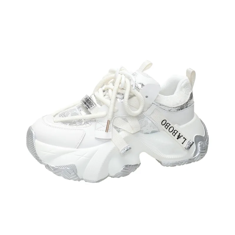 Boogie Bear Breathable Height Increase Low Top Chunky Sneakers Unisex-0