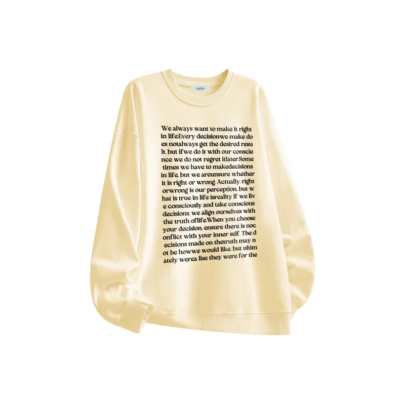 Kepu Crew Neck Thin Fleece Lined Hoodies & Sweatshirts Unisex-22