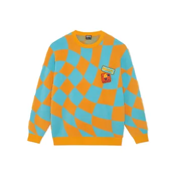 LiNing Badfive Sweater Men's Zhe Orange Scholar Blue