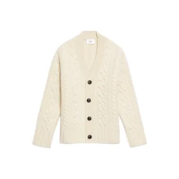 AMIPARIS English Ribbed Cardigan