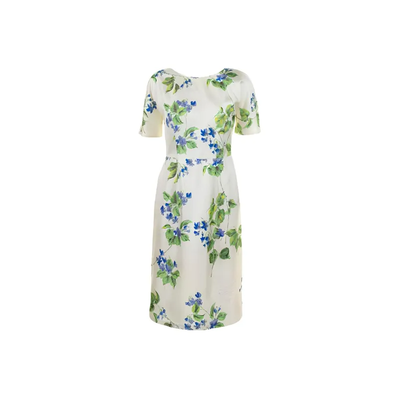 PRADA Floral Printed Short Sleeved Dress-1