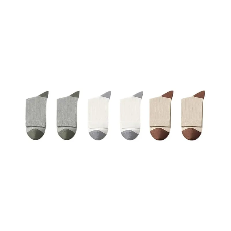 H YXIANG Mid Calf Socks Unisex 6 Pack-4