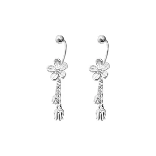 NVBBK 999 Fine Silver Earrings Women's