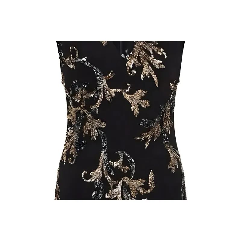 FANSIZHE Sleeveless Dress Women's Black-6
