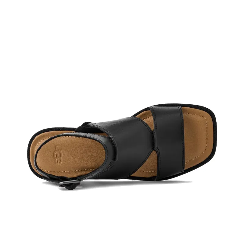 UGG Delray One Strap Sandals Women's Black-3