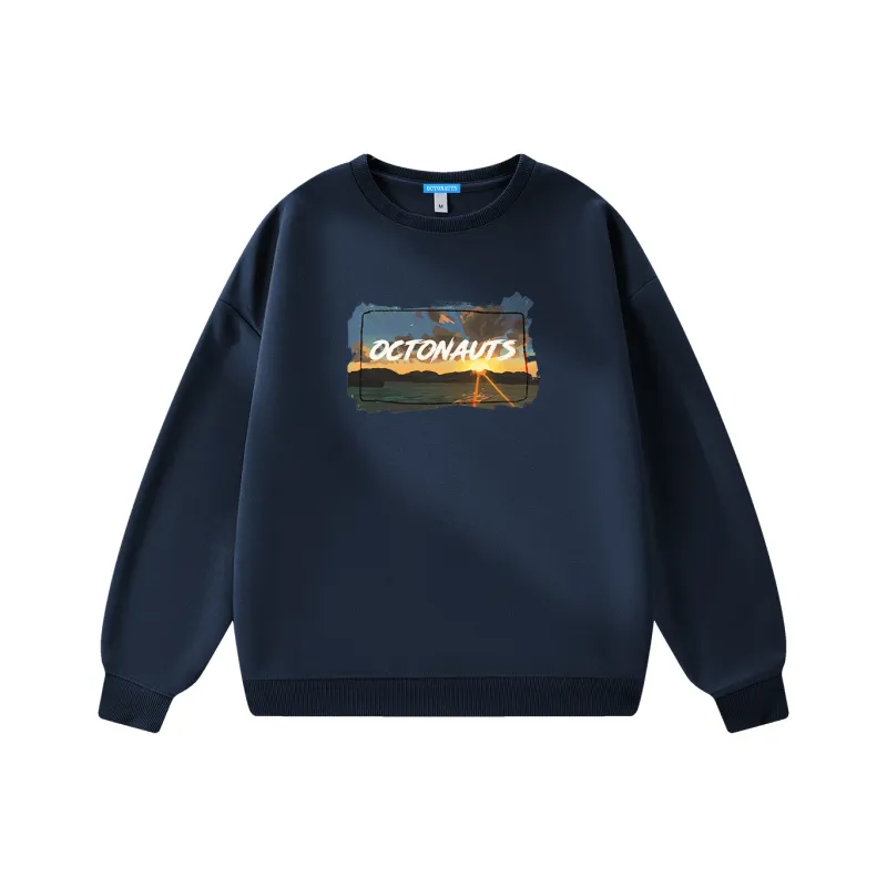 Small Columns Under The Sea Sweatshirt Unisex-2