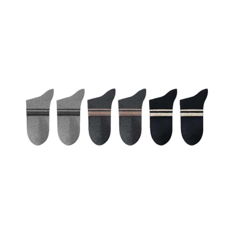 H YXIANG Mid Calf Socks Unisex 6 Pack-12