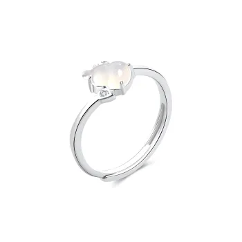 Lao Feng Xiang Natural Chalcedony Rings Women's