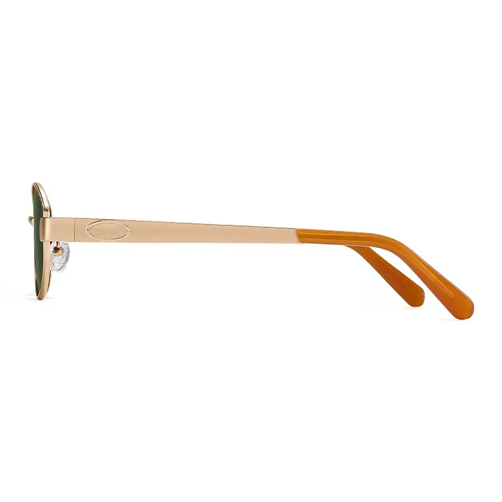 BERTHA Metal Oval Sunglasses Unisex-11
