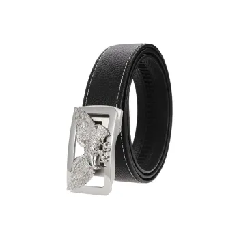 YUZHAOLIN Cow Leather Belts Men's Width 3.8CM