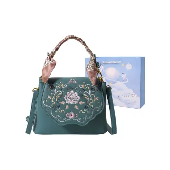 Duoluplo Doron Paul PU Handbag Women's Sea Blue/Beige Pink/Tea Green/Black/Khaki
