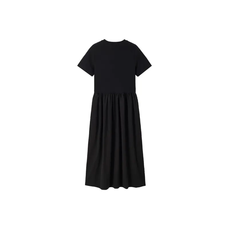UNIQLO Short Sleeved Dress Women's 09 Signature Black-1