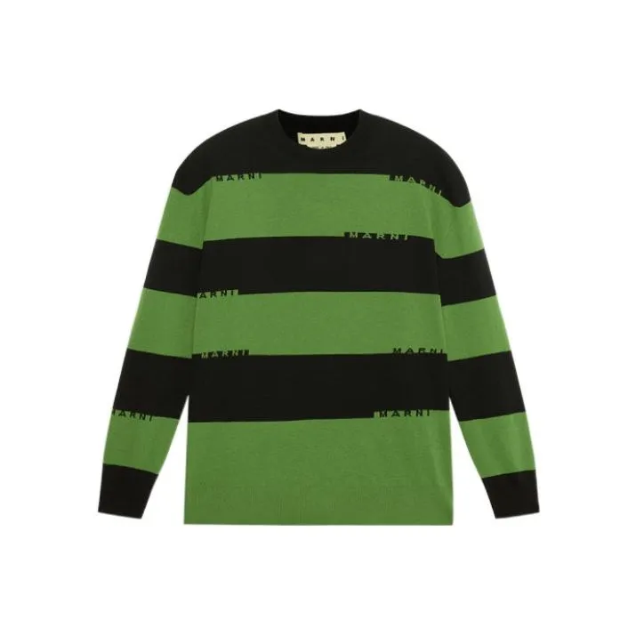 MARNI Sweaters Men Black Green-0
