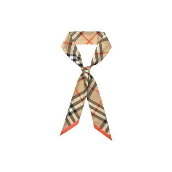 Burberry House Checked Contrasted Trim Scarf