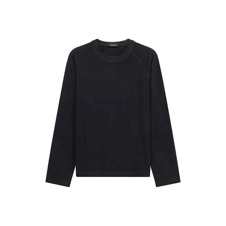 Zzegna Sweaters Men Dark Blue Gray-0