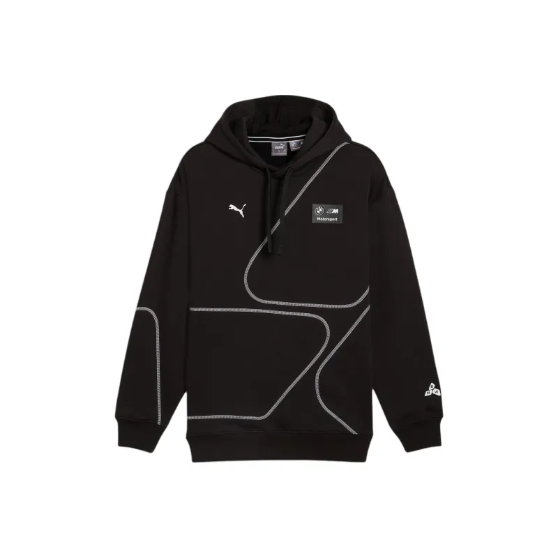 PUMA BMW M Motorsport SS24 Statement Hoodie Sweatshirt Men's Black-0