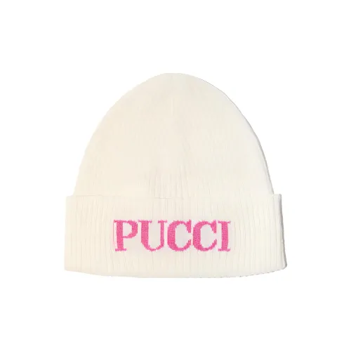 EMILIO PUCCI Wool Cashmere Beanies Kids' White