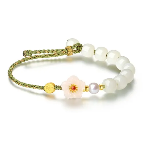 Fu Ru Ji Hetian Jade Bracelets White Jade/Pale Greenish White Jade Women's