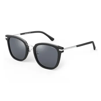 PARZIN TR/Memory Plastic Metal Square Sunglasses Unisex