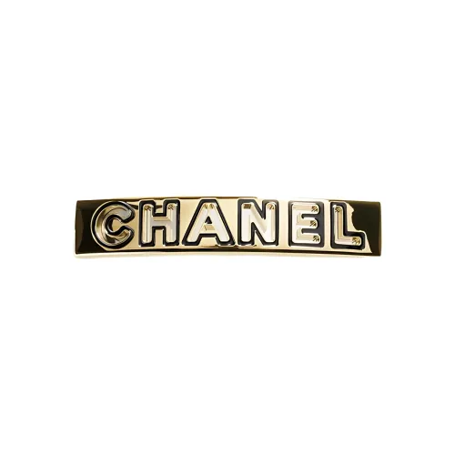 CHANEL Metal Hair Clips Women's Gold
