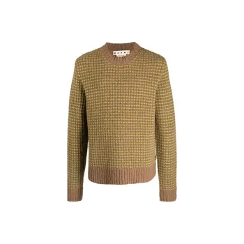 MARNI Cashmere Sweaters Men Brown