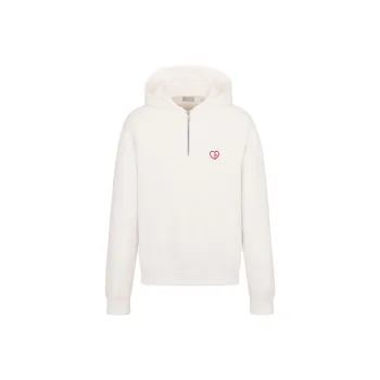 DIOR Zip Detailed Long Sleeved Hoodie