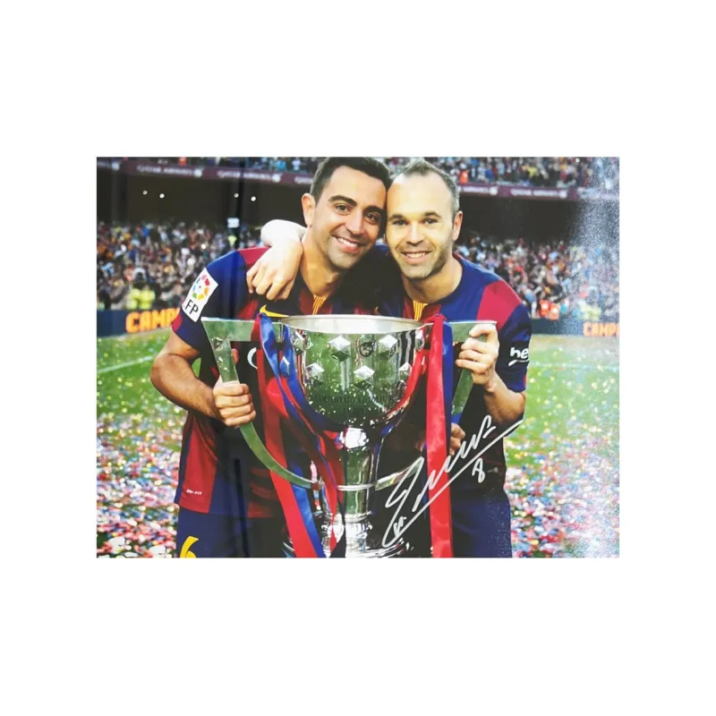EM Barcelona Soccer Memorabilia & Collectible Includes Certification Certificate, Outer Frame Size 38.6x48.6cm Men's-1