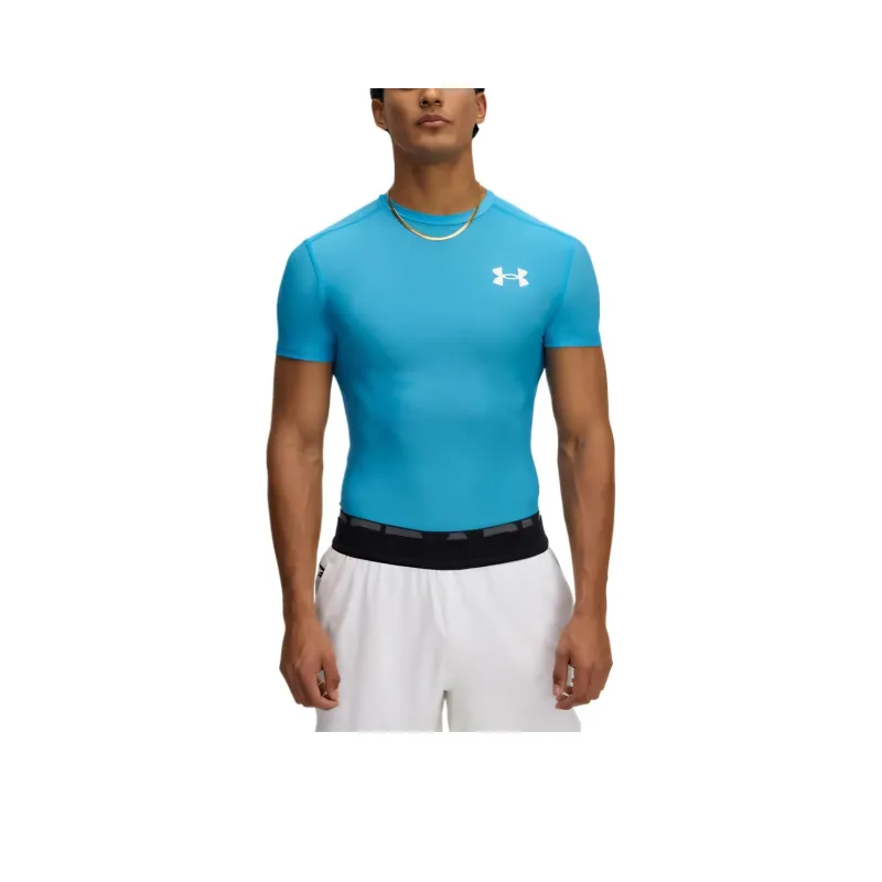 Under Armour HeatGear OG Compression T Shirt Men's Blue-0