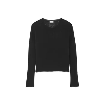 SAINT LAURENT Openwork Rib knit Jumper