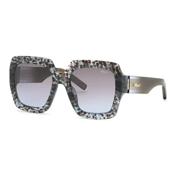 CHOPARD Acetate Rectangular Sunglasses Women's Blue