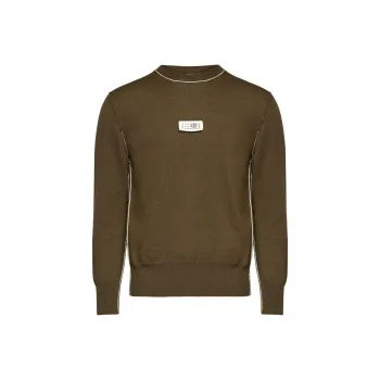 MM6 Maison Margiela Numeric Signature Patch Crewneck Jumper