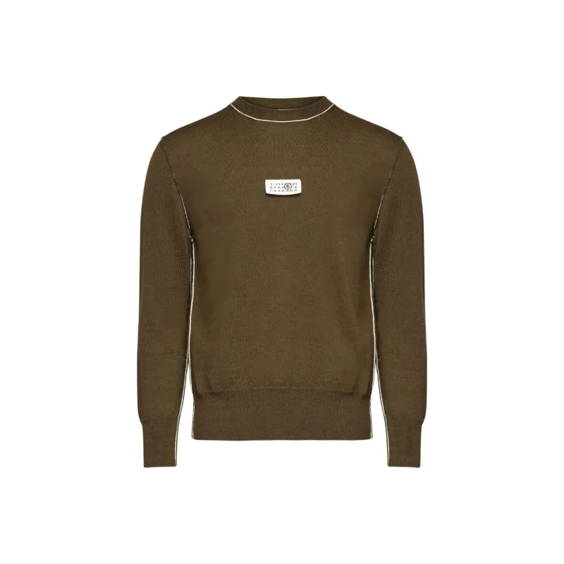 MM6 Maison Margiela Numeric Signature Patch Crewneck Jumper-0