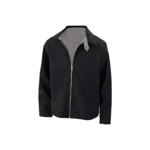 FORCEPULR Jackets & Coats Unisex Black+Houndstooth Inner