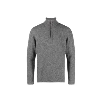 BARBOUR Melange effect Half zip Sweater