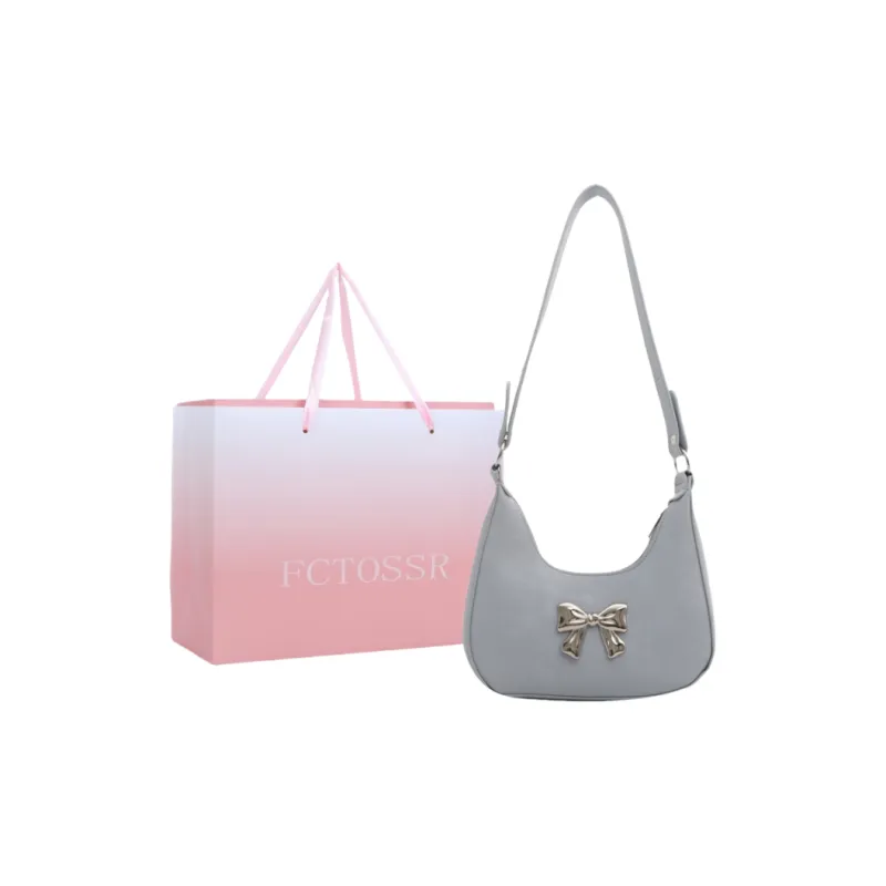 FCTOSSR PU Shoulder Bag Women's White/Silver/Black/Khaki/Brown-37