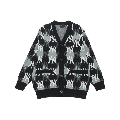 MLB Old Flower Cashmere Sweaters Unisex Black