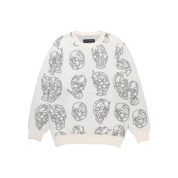 WACKO MARIA x 56 TATTOO STUDIO FW24 Sweater Unisex White