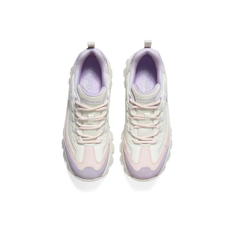 Skechers Street Anti-Slip Wear-Resistant Low-Top Casual Shoes Women's White Pink Purple-2