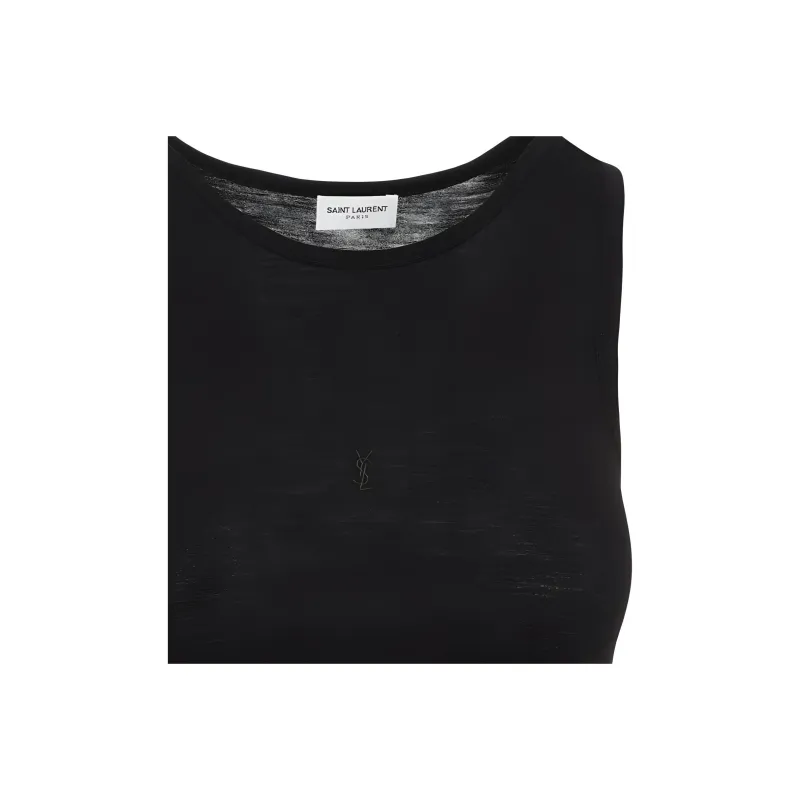 SAINT LAURENT Cassandre Sleeveless Top-1